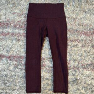 Lululemon high rise wunder under legging 6 28”